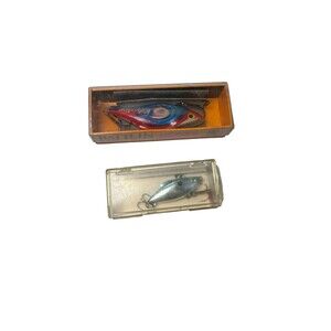 Vintage Rattlin Rapala Mark Martin #6 Valvoline Fishing Lure & 60’s Rat-l-Trap